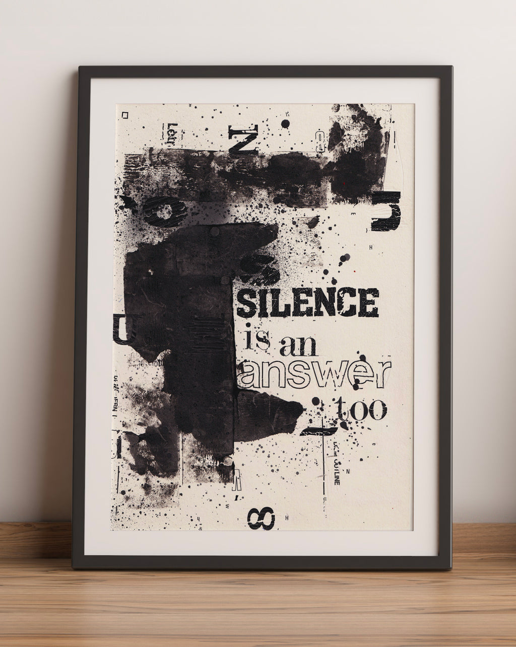 SILENCE IS AN ANSWER TOO