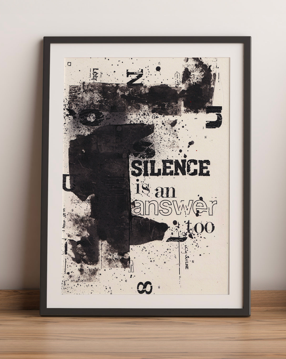 SILENCE IS AN ANSWER TOO