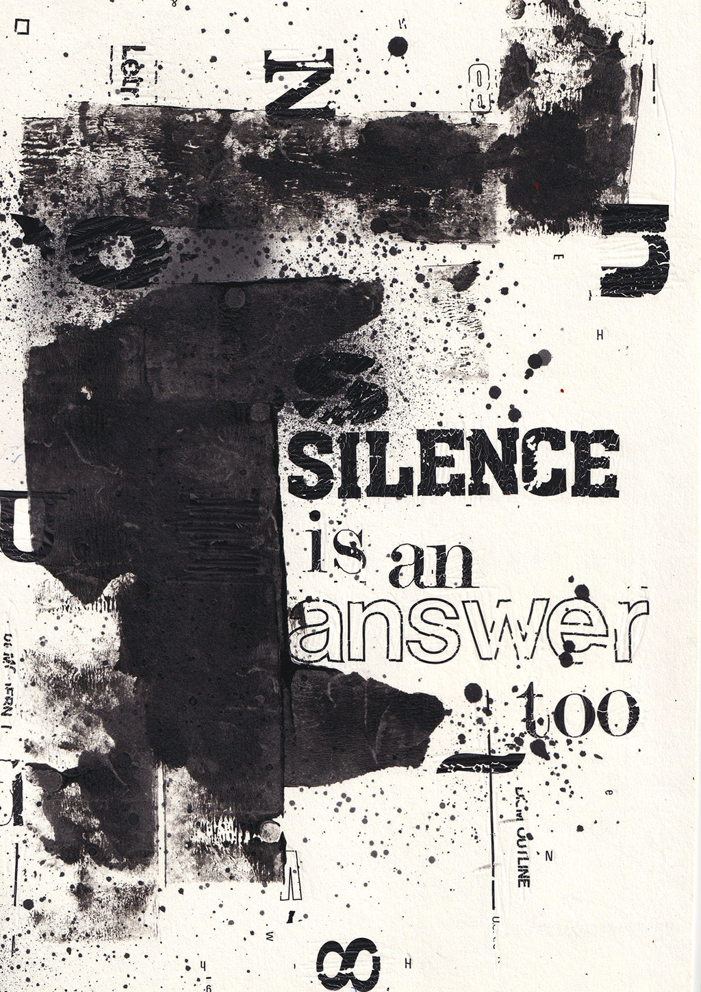 SILENCE IS AN ANSWER TOO